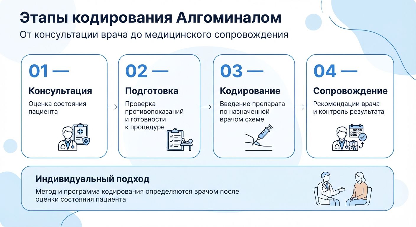 Кодирование препаратом «Алгоминал» в Новокубанске инфографика